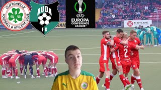 REDS IN EUROPE CLIFTONVILLE VS AUDA UEFA conference league Vlog [upl. by Ermentrude]