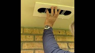 4 x 12 ASA Soffit Vent Installation for replacement oval soffit vent [upl. by Retnyw]