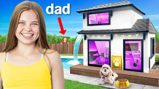 I Built a DREAM DOG HOUSE and Hid It From My Dad [upl. by Einneb]