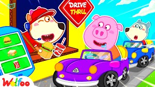 WOW Wolfoo Opened A McDonalds Happy Meal Drive Thru  Fun Playtime for Kids 🤩 Wolfoo Kids Cartoon [upl. by Filler124]