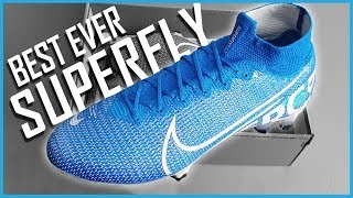 Nike Mercurial Superfly 7 Unboxing and Tech Specs  New Lights Pack Blue Superfly 7 Football Boot FG [upl. by Yenttihw]