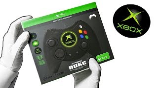 ORIGINAL XBOX CONTROLLER ON XBOX ONE Unboxing Hyperkin Duke amp Fortnite Gameplay [upl. by Nyliahs]