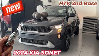 2024 NEW KIA SONET HTK 2nd BASE  SONET FACELIFT HTK DETAILED WALKAROUND [upl. by Lehcim]