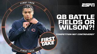 COMPETITION NOT CONTROVERSY  Kimberley on Steelers QB BATTLE between Fields amp Wilson  First Take [upl. by Aeila]