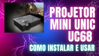 Projetor Mini Unic UC68 review e como usar [upl. by Nalyak]