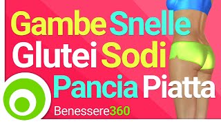 Gambe Snelle Glutei Sodi e Pancia Piatta  25 minuti di Fitness a Casa [upl. by Tertia4]