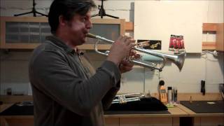 Harrelson HT5 Trumpet in Silver DEMO VIDEO [upl. by Apicella]