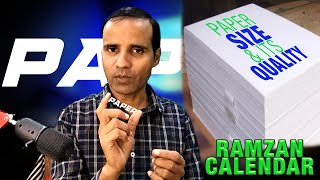 Ramazan Calendar SECRETS You Need to Know About Paper Size [upl. by Htenay]