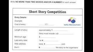 EASY IELTS LISTENING TEST FOR BEGINNERS  short story competition best listening test for practice [upl. by Mareld]