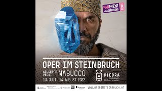 Premiere von Nabucco 2022 in der Oper im Steinbruch [upl. by Ahseinaj]