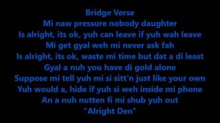 Alkaline  Block amp Delete Lyrics On Screen [upl. by Esela]