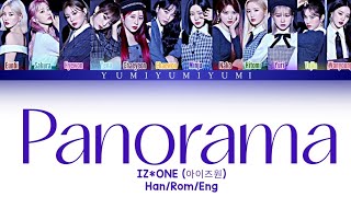 IZONE 아이즈원 PANORAMA Lyrics Color CodedHanRomEng [upl. by Nevs195]