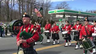 2024 St Patrick’s Day Parade Wantagh FDNY Emerald Society Pipes and Drums [upl. by Bullion345]