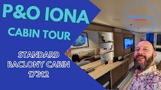 PampO Iona Balcony Cabin 17312 Tour [upl. by Dorr]