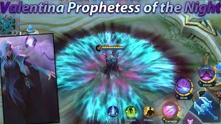 Valentina No Cooldown Skills Mage Hero Prophetess of the Night Gameplay  Mobile Legends New Hero [upl. by Courtney]