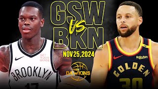 Golden State Warriors vs Brooklyn Nets Full Game Highlights  Nov 25 2024  FreeDawkins [upl. by Mclaurin]