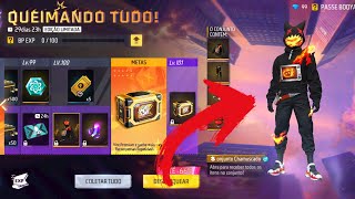 NOVO PASSE BOOYAH QUEIMANDO TUDO NO FREE FIRE CONJUNTO CHAMUSCADA [upl. by Dnumde]