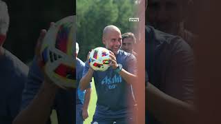 PEP GUARDIOLAs most INTENSE TRAINING GAME 😰 shorts [upl. by Ileray584]