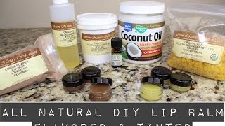 All Natural DIY Lip Balm Flavored amp Tinted  Lip Care Series v2  MariaAntoinetteTV [upl. by Kelam]