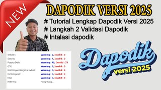 Langkahlangkah Instal Dapodik 2025  Tutorial Lengkap [upl. by Drew]