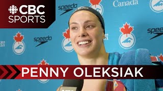 Penny Oleksiak just wanted to break two minutes happy with her performance at Canadian Open so far [upl. by Hepsoj]