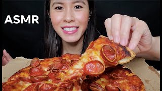 ASMR EXTRA CRUNCHY PEPPERONI PIZZA MUKBANG 먹방 No Talking EATING SOUNDS  Rossikle ASMR [upl. by Ecirehc]