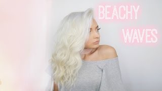 EASY BEACHY WAVES HAIR TUTORIAL [upl. by Rumit514]