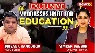 Exclusive Why child rights body wants states to stop funding Madrassas  NewsX [upl. by Nnylesor916]