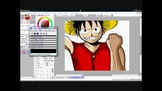 o0art0o drawing and coloring luffy from one piece [upl. by Einhapets]