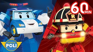 EP13EP18  Sicurezza Stradale con POLI  Sicurezza Antinncendio con Roy  Robocar POLI tivù [upl. by Graniah]