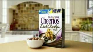 TV Spot  Cheerios  Breakfast Cereal  Dark Chocolate Crunch  Get To Know Cheerios [upl. by Ayyidas]