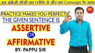 ASSERTIVE SENTENCE AND AFFIRMATIVE SENTENCE  SENTENCE WITH ALL CONCEPT  PAPPU THAKUR  ENGLISH [upl. by Camfort]