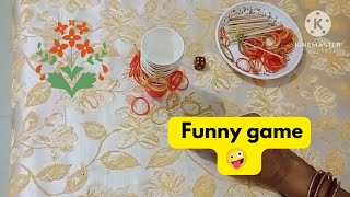 one minute funny game 💃 ladies kitty party game  Fun and masti ❤️💕 [upl. by Kihtrak]