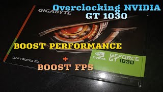 How to overclock Nvidia GT 1030 using MSI afterburner 2020 [upl. by Esenwahs]