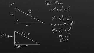 Matematik 1  Pythagoras sats [upl. by Enyamert]