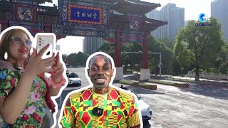 GLOBALink  African journalists experience driverless quottaxisquot in Chinas Chongqing [upl. by Iznil820]