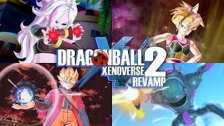 Dragon Ball Xenoverse 2 Revamp 50 Incredible Modded Skills [upl. by Tarsuss]