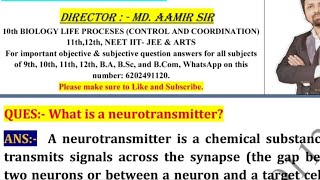 What is a neurotransmitter [upl. by Oznola55]