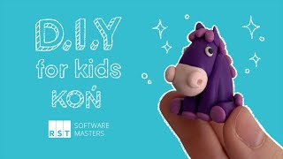 DIY for Kids 4  Konik z plasteliny 🐴 [upl. by Mccully]