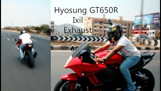 Hyosung GT650R  Naza Blade 650  Ixil Xtreme Exhaust Note  Surendra Devagan [upl. by Fowler]