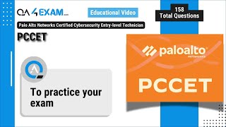 PCCET Exam Palo Alto Networks Certified Cybersecurity Entrylevel Technician [upl. by Fang]