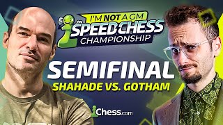 GothamChess v Greg Shahade Can Internets Chess Teacher Reach Finals  IM Not A GM SCC 2023  SF [upl. by Yrakcaz350]