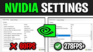 NVIDIA CONTROL PANEL  Best Settings for FPS amp NO DELAY UPDATED [upl. by Ordnassela]