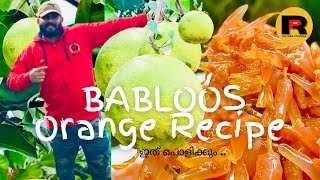 Pomelo babloos naranga masala  Pomelo fruit  Rayees Pannoli Vlog  Kambili naranga  tasty pomelo [upl. by Schuh]