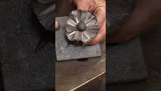 Forging a flower for the RMS group project  shorts [upl. by Hsetim]