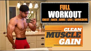 Complete Workout Plan for CLEAN MUSCLE GAIN program by Guru Mann [upl. by Lemay959]