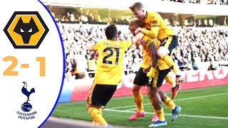 Wolves vs Tottenham 2  1 Highlights Premier League [upl. by Behn]