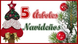 5 IDEAS PARA HACER ÁRBOLES NAVIDEÑOS  Manualidades de Navidad Christmas crafts to sell [upl. by Rudyard]