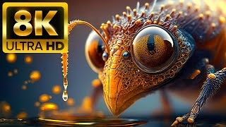 THE INSECT  8K 60FPS ULTRA HD  With Nature Sounds Colorfully Dynamic [upl. by Alat]