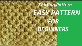 Kniting Pattern  VERY EASY KNIT PATTERB FOR BEGINNERS [upl. by Sirred]